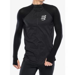 Bluza z zamkiem unisex Compressport Hurricane Windproof Seamless HZ Top. Czarne bluzy Compressport, s, bez wzorów, bez kaptura, do biegania. Za 471.99 zł.