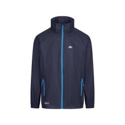 Trespass Qikpac X - Kurtka unisex Packaway Granatowo-Niebieska. Niebieskie kurtki 2117 OF SWEDEN, na zimę, bez wzorów, z meshu, wakacyjne, bez kaptura. W wyprzedaży za 176.60 zł.
