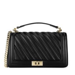 Torebka Badura. Czarne listonoszki Badura, bez wzorów, bez dodatków. Za 199.99 zł.