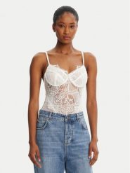 Bardot Body Britney 38853TB2 Biały. Białe body i gorsety Bardot, bez wzorów, z syntetyku, bez ramiączek. Za 179.99 zł.