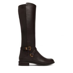 Kozaki MICHAEL Michael Kors. Brązowe kozaki MICHAEL Michael Kors, bez wzorów, bez obcasa, na płaskiej podeszwie, bez zapięcia. Za 1,239.00 zł.