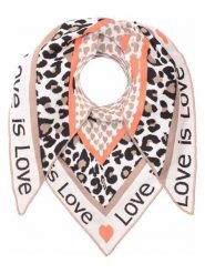 Zwillingsherz Chusta trójkątna w kolorze beżowo-pomarańczowo-czarnym - 200 x 100 cm rozmiar: onesize. Brązowe chusty Zwillingsherz, bez wzorów, z bawełny. Za 113.99 zł.