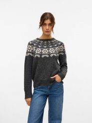 Vero Moda Sweter w kolorze antracytowym rozmiar: S. Czarne swetry Vero Moda, s, bez wzorów, z wełny, bez ramiączek. Za 100.99 zł.