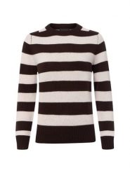 Franco Callegari Sweter z dzianiny merino Kobiety drobna dzianina brązowy, M. Brązowe swetry Franco Callegari, m, bez wzorów, z dzianiny, bez ramiączek. Za 299.95 zł.
