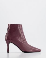 BOTKI NA SZPILCE MIRNA8 FIN ROOT. Botki Venezia, bez wzorów, ze skóry, bez obcasa, na szpilce, bez zapięcia. Za 389.00 zł.