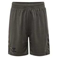 Spodenki dziecięce Hummel Hmlongrid. Szare szorty Hummel, bez wzorów, sportowe. Za 110.50 zł.