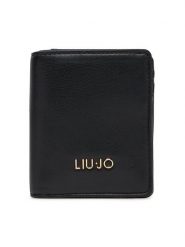 Liu Jo Portfel Ecs Xs Bifold AA5216 E0015 Czarny. Czarne portfele Liu Jo, bez wzorów, ze skóry. Za 189.99 zł.