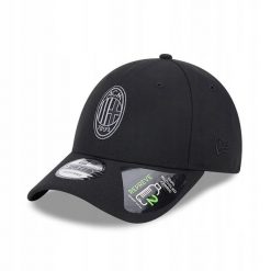 Czapka z daszkiem New Era 9FORTY AC Milan Repreve Black 60363650. Czarne czapki z daszkiem New Era, bez wzorów. Za 119.00 zł.