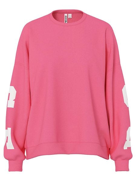 Pieces Bluza "Pcfany" w kolorze jasnoróżowym rozmiar: XL. Różowe bluzy Pieces, xl, bez wzorów, bez ramiączek, bez kaptura. Za 83.42 zł.