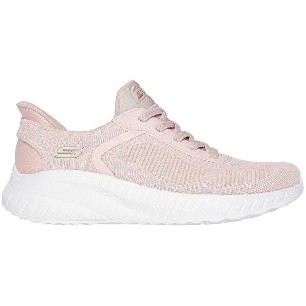 Buty sportowe damskie Skechers Bobs Squad Chaos C. Czerwone buty sportowe lifestyle Skechers, bez wzorów, bez zapięcia, trekkingowe. Za 279.99 zł.