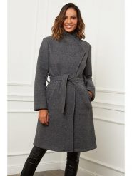 L'armoire de Suzette Płaszcz zimowy w kolorze antracytowym rozmiar: 38. Czarne płaszcze L'armoire de Suzette, na zimę, l, bez wzorów, z puchu, klasyczne, bez kaptura. Za 251.45 zł.