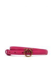 PINKO Pasek Damski Love Berry H1 Belt PE 25 PLT01 102148 A0F1 Różowy. Czerwone paski Pinko, bez wzorów, ze skóry. Za 339.99 zł.