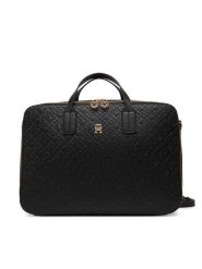 Tommy Hilfiger Torba na laptopa Th Icon Laptop Bag Mono AW0AW18003 Czarny. Czarne torby na laptopa Tommy Hilfiger, bez wzorów, ze skóry. Za 679.99 zł.