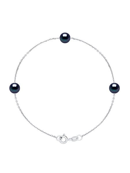 Pearl Addict Srebrna bransoletka z perłą rozmiar: onesize. Niebieskie bransoletki Pearl Addict, z perłą, srebrne. Za 173.99 zł.