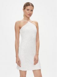 YAS Sukienka koktajlowa Ariella 26032153 Biały Regular Fit. Białe sukienki YAS, xl, bez wzorów, z syntetyku, wizytowe, bez kołnierzyka, bez ramiączek. Za 239.99 zł.