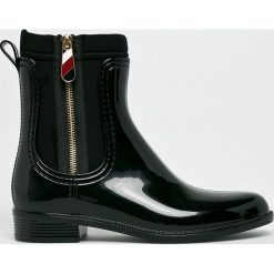 Tommy Hilfiger - Kalosze. Czarne kalosze Tommy Hilfiger, z materiału. Za 399.90 zł.