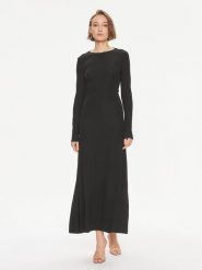TWINSET Sukienka wieczorowa 241TE2130 Czarny Regular Fit. Czarne sukienki Twinset, bez wzorów, z wiskozy, wizytowe, bez kołnierzyka, bez ramiączek. Za 639.99 zł.