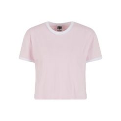 Koszulka damska Urban Classics Contrast Retro. Białe t-shirty sportowe Urban Classics, bez wzorów, bez ramiączek. Za 93.00 zł.