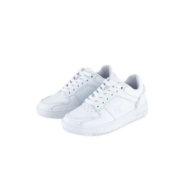 Buty sportowe CHAMPION REBOUND LOW S32415-WW009. Białe buty sportowe lifestyle Champion, bez wzorów, sportowe, bez zapięcia. Za 159.00 zł.