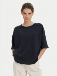Beverly Hills Polo Club T-Shirt P-SS26W-TS0081 Granatowy Oversize. Niebieskie t-shirty Beverly Hills Polo Club, m, bez wzorów, z syntetyku, bez kołnierzyka, bez ramiączek. Za 149.99 zł.