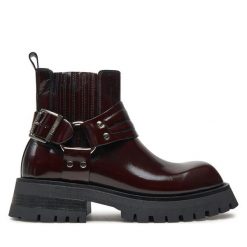 Botki Bronx. Czarne botki Bronx, bez wzorów, bez obcasa, na płaskiej podeszwie, bez zapięcia. Za 499.99 zł.