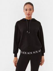 Armani Exchange Bluza 6RYM61 YJEGZ 1200 Czarny Regular Fit. Czarne bluzy Armani Exchange, l, bez wzorów, z syntetyku, bez kaptura. Za 1,109.00 zł.