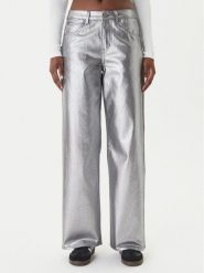 Adidas Jeansy Firebird KD2922 Srebrny Loose Fit. Szare jeansy adidas, bez wzorów, z bawełny. Za 438.99 zł.