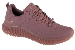 Buty sportowe Sneakersy damskie, Bobs Geo - How Marvelous. Czerwone buty treningowe Skechers, bez wzorów, z materiału, przed kostkę, bez zapięcia, trekkingowe. Za 259.99 zł.