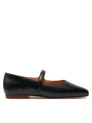 Balagan Baleriny Pass Czarny. Czarne baleriny BALAGAN, bez wzorów, ze skóry, bez obcasa, bez zapięcia. Za 529.99 zł.