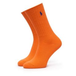 Skarpety długie Polo Ralph Lauren. Brązowe skarpetki Polo Ralph Lauren, bez wzorów. Za 89.99 zł.
