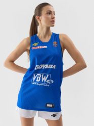 4F Tank top replika wyjazdowy z sezonu 2023/24 damski 4F x VBW Arka Gdynia - multikolor XL. Topy 4f, xl, bez wzorów, z dzianiny, bez kołnierzyka, bez ramiączek. W wyprzedaży za 79.99 zł.