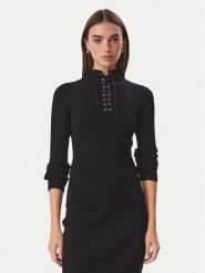 Liu Jo Sport Sweter TF6082 MS63L Czarny Regular Fit. Czarne swetry Liu Jo Sport, l, bez wzorów, z syntetyku, sportowe, bez ramiączek. Za 689.99 zł.