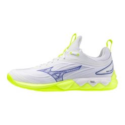 Buty halowe Mizuno Wave Luminous. Żółte buty do biegania Mizuno, bez wzorów, bez zapięcia, do biegania, mizuno wave. Za 429.99 zł.