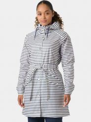 Płaszcz Przeciwdeszczowy Damski Helly Hansen W Kirkwall II. Białe kurtki przeciwdeszczowe Helly Hansen, m, bez wzorów, z materiału, eleganckie, bez kaptura. Za 584.00 zł.