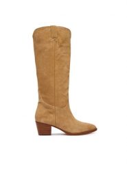 LAUREN RALPH LAUREN Kozaki 802P12042001 Brązowy. Brązowe kozaki Lauren Ralph Lauren, bez wzorów, bez obcasa, na słupku, bez zapięcia. Za 1,499.00 zł.