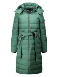 Canadian Peak Płaszcz zimowy "Cabimeak" w kolorze zielonym rozmiar: XL. Zielone płaszcze Canadian Peak, na zimę, xl, bez wzorów, z puchu, bez kaptura. Za 260.99 zł.