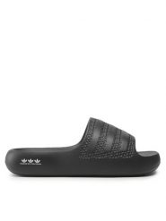 Adidas Klapki Adilette Ayoon Slides GX1979 Czarny. Czarne klapki adidas, bez wzorów, z syntetyku, sportowe, bez obcasa, bez zapięcia. Za 199.99 zł.