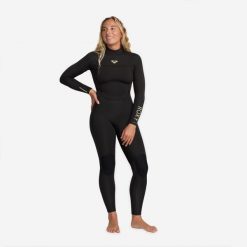 Pianka surfingowa damska Roxy Prologue 3/2 mm. Brązowe kombinezony Roxy, s, bez wzorów, z elastanu, sportowe, bez kołnierzyka, bez ramiączek, długie. Za 659.99 zł.