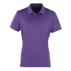 Damska Koszulka Polo Coolchecker. Fioletowe t-shirty sportowe PREMIER, m, bez wzorów, bez ramiączek. Za 68.99 zł.