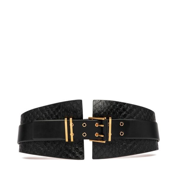 Pasek Damski Elisabetta Franchi. Czarne paski Elisabetta Franchi, bez wzorów. Za 939.99 zł.