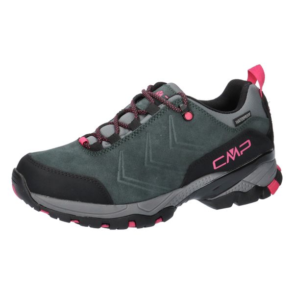 Damskie buty trekkingowe CMP Melnick WP Low. Czarne buty trekkingowe CMP, bez wzorów, z gumy, bez zapięcia. Za 366.99 zł.