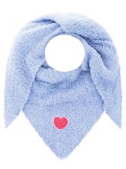 Zwillingsherz Chusta trójkątna "Heart Patch" w kolorze błękitnym - 208 x 80 cm rozmiar: onesize. Niebieskie chusty Zwillingsherz, bez wzorów, z materiału. Za 82.95 zł.