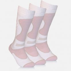 Skarpety Damskie Zimowe Narciarskie Zestaw 3 sztuk SURFANIC Pro Tech Różowe. Białe skarpetki Surfanic, bez wzorów, narciarskie. Za 109.99 zł.