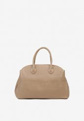 Beżowa Torebka Shopperka na Ramię z Paskiem Arovire. Brązowe shopper bag Renee, bez wzorów, z jeansu, biznesowe, na ramię, bez dodatków. Za 169.99 zł.