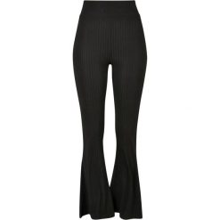 Damskie legginsy z wysokim stanem, z rozszerzonym pasem. Urban Classics. Czarne legginsy Urban Classics, m, bez wzorów, z elastanu, z podwyższonym stanem. Za 105.90 zł.
