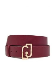Liu Jo Pasek Damski Hips Belt 3,5 Cm AF5238 E0077 Bordowy. Czerwone paski Liu Jo, bez wzorów, ze skóry. Za 269.99 zł.