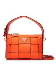 Guess Torebka Maylee Mini HWWG96 61720 Pomarańczowy. Brązowe torebki klasyczne Guess, z aplikacjami, ze skóry, bez dodatków. Za 519.99 zł.