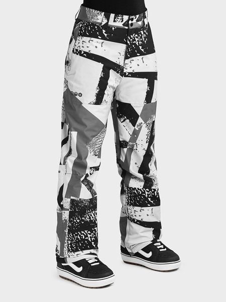 Siroko Spodnie narciarskie "P1-W" w kolorze biało-szarym rozmiar: L. Białe spodnie narciarskie SIROKO, bez wzorów, narciarskie. Za 394.38 zł.