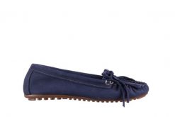 Mokasyny Bayla-161 093 388 6005 Granatowy 161042, Skóra naturalna - 36. Niebieskie mokasyny Bayla, bez wzorów, ze skóry. W wyprzedaży za 89.10 zł.