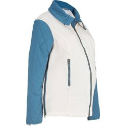 Bluza ciążowa rozpinana z mikropolaru, z watowanymi rękawami bonprix biel wełny - niebieski dżins. Bluzy bez kaptura marki INOVIK. Za 89.99 zł.